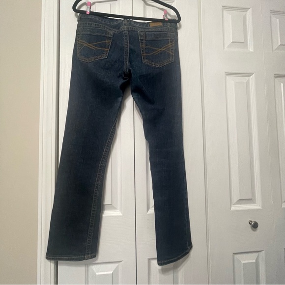 Aeropostale Bayla Skinny / Dark Distressed Stretch Denim Blue Jeans / - Picture 3 of 6